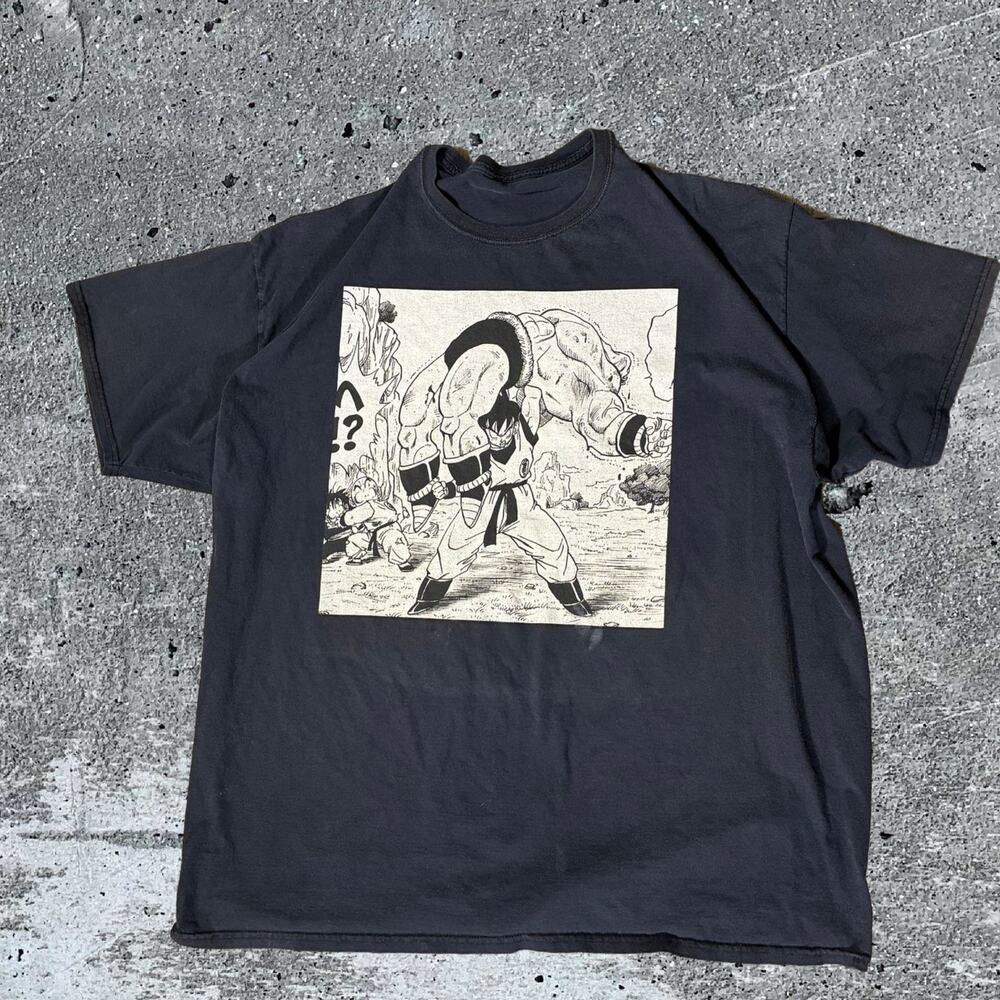 🐉 Dragon Ball Z Goku Manga Graphic Black Tee ⚡